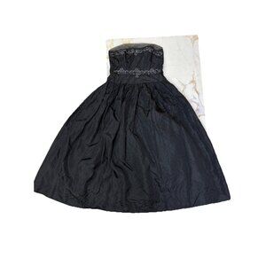 Strapless Goth Steampunk Gown Size M Halloween Ball Gothic Bride Masquerade Vamp